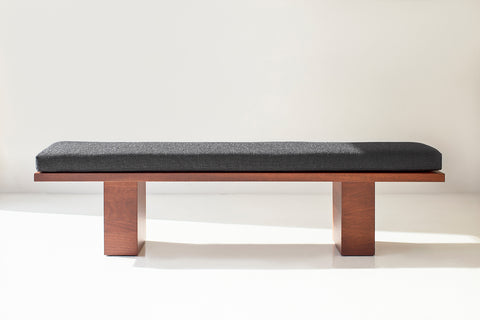 Modern Walnut Suelo Bench Image 01