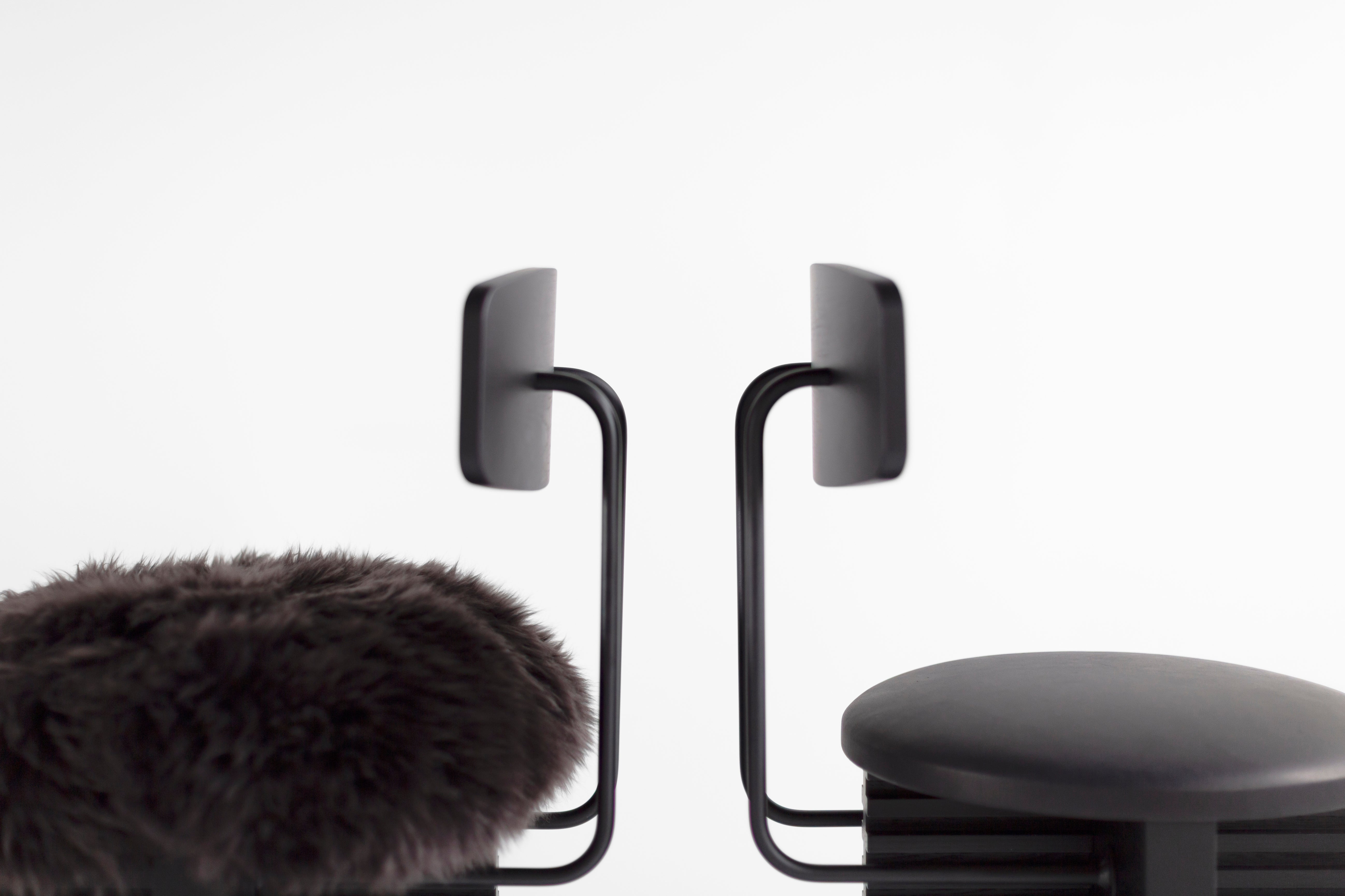 Black Bar Stool Cicely Backs, image 2