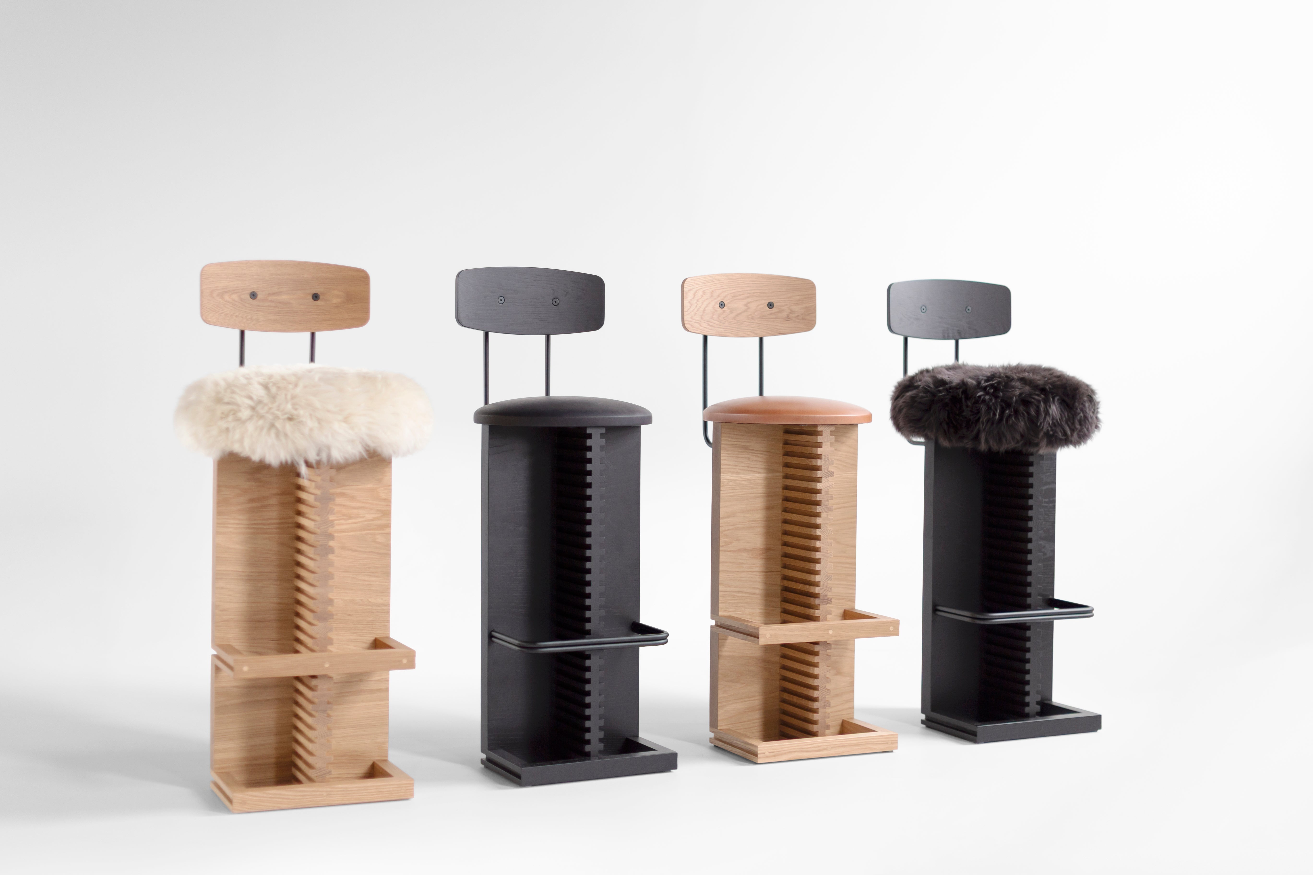 Black Bar Stool Cicely Backs, image 3