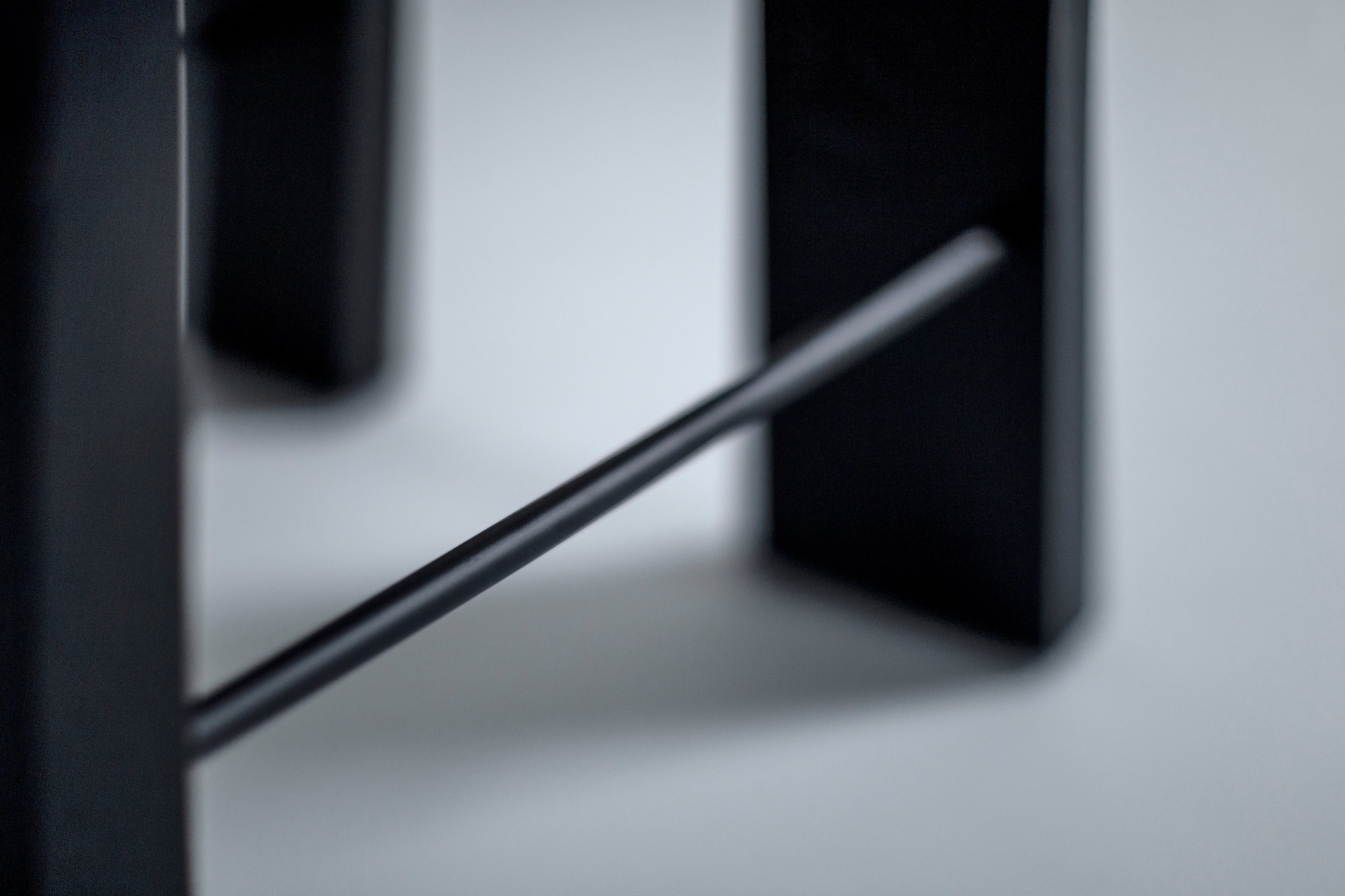 Black Chile Counter Stool Black Leather, Image 5