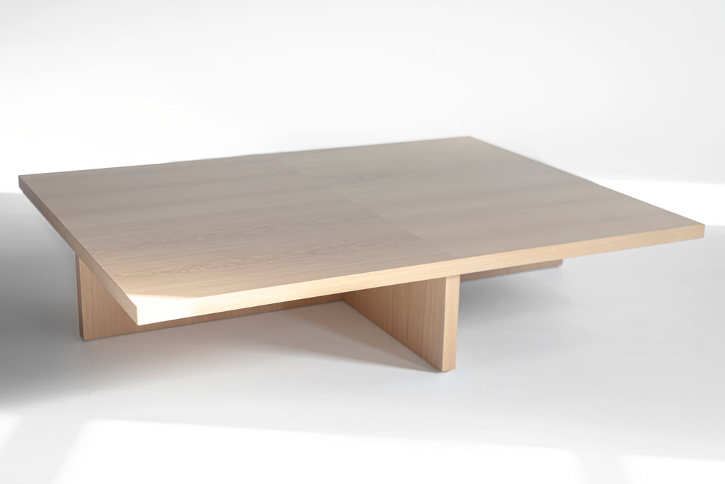 Bleached Oak Quadrant Coffee Table, image 2