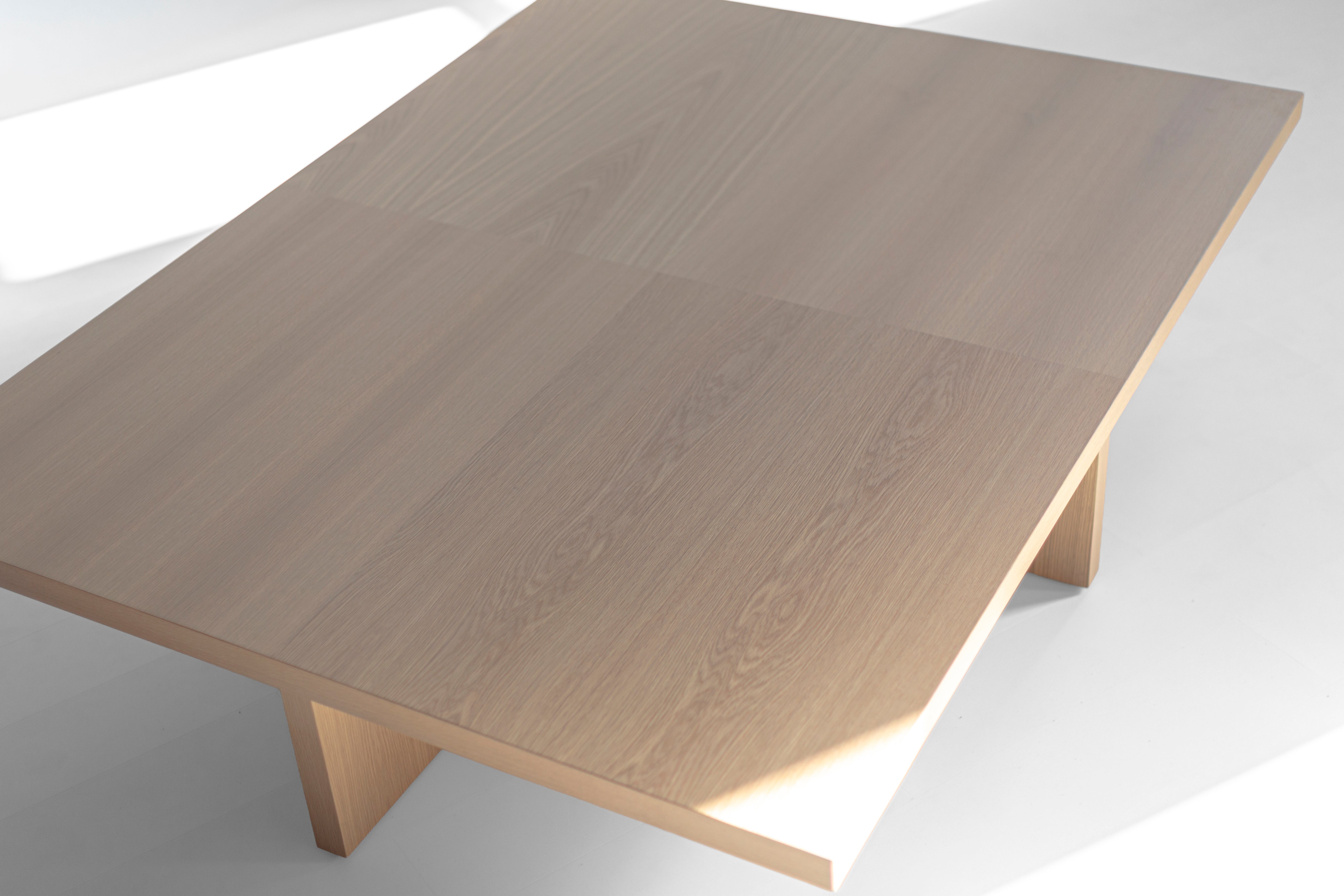 Bleached Oak Quadrant Coffee Table, image 4