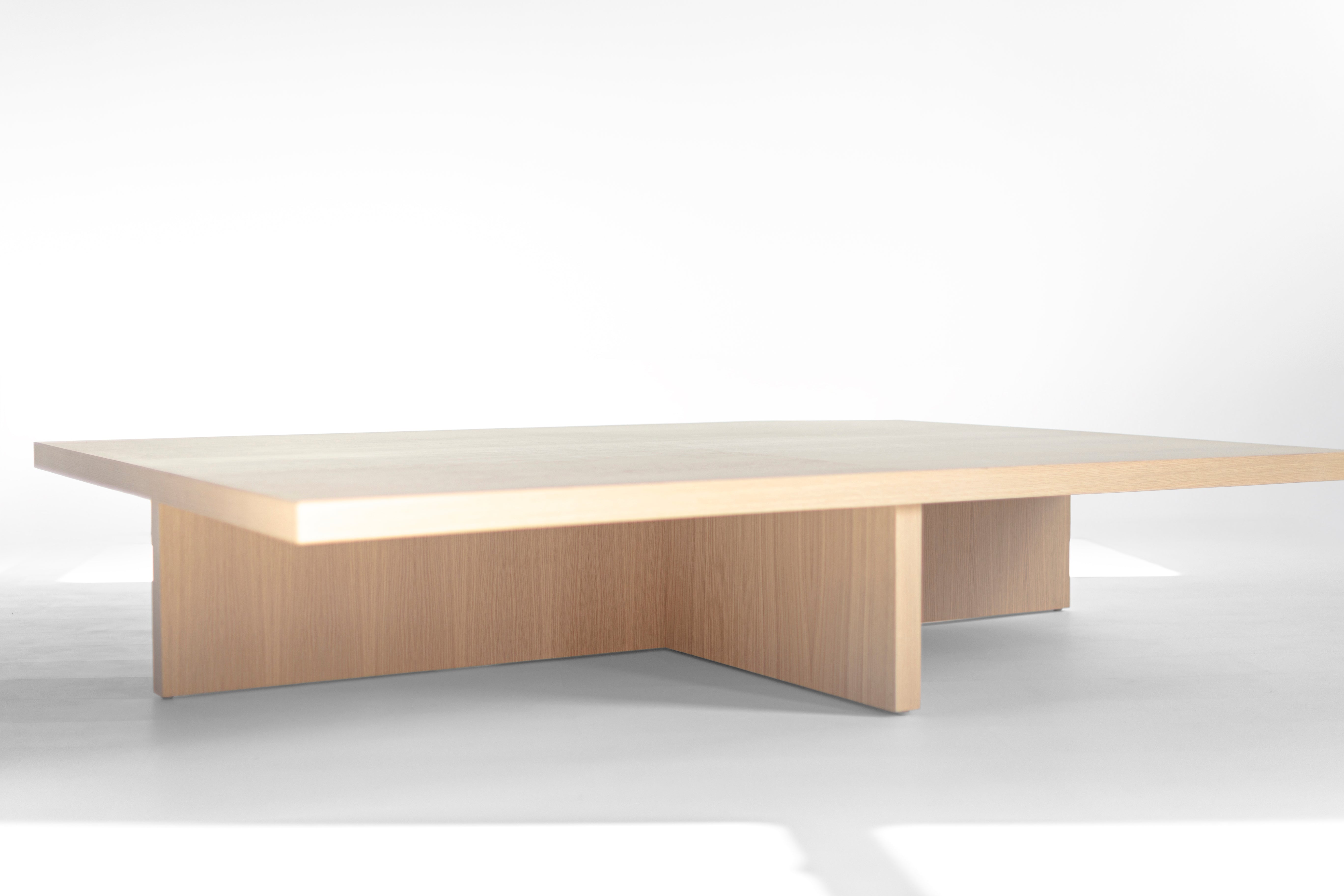 Bleached Oak Quadrant Coffee Table, image 7