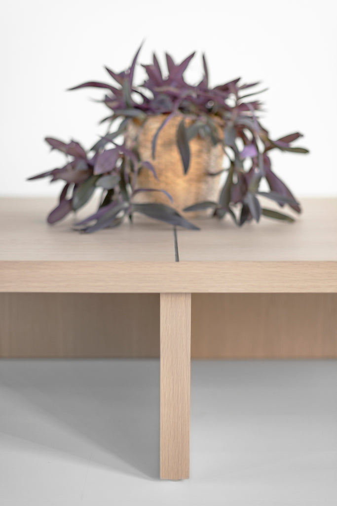 Bleached Oak Quadrant Coffee Table, image 8