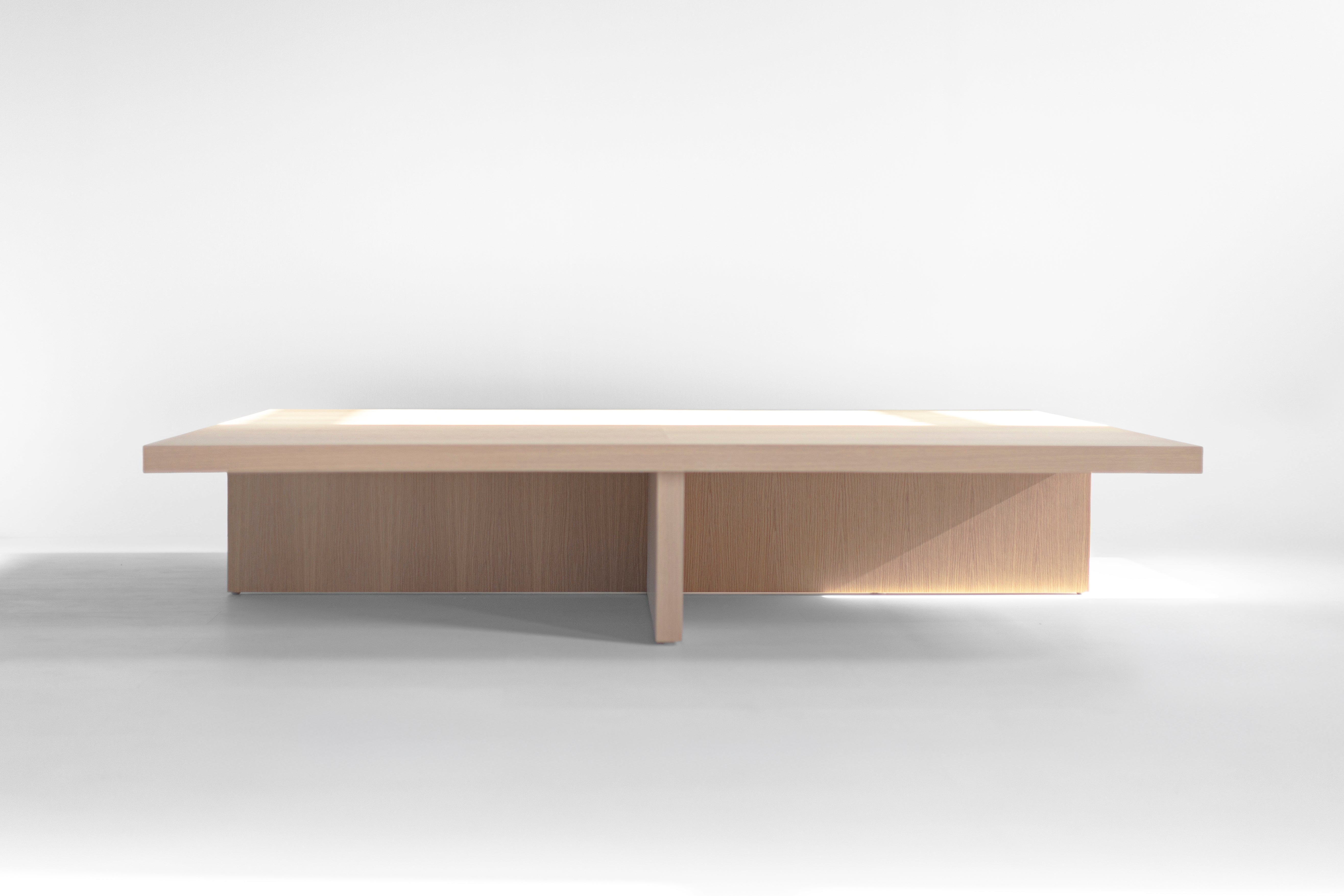 Bleached Oak Quadrant Coffee Table, image 10