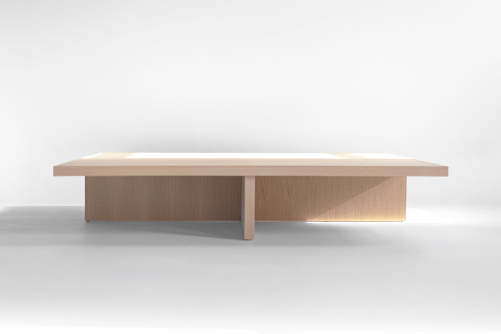 Bleached Oak Quadrant Coffee Table, image 10