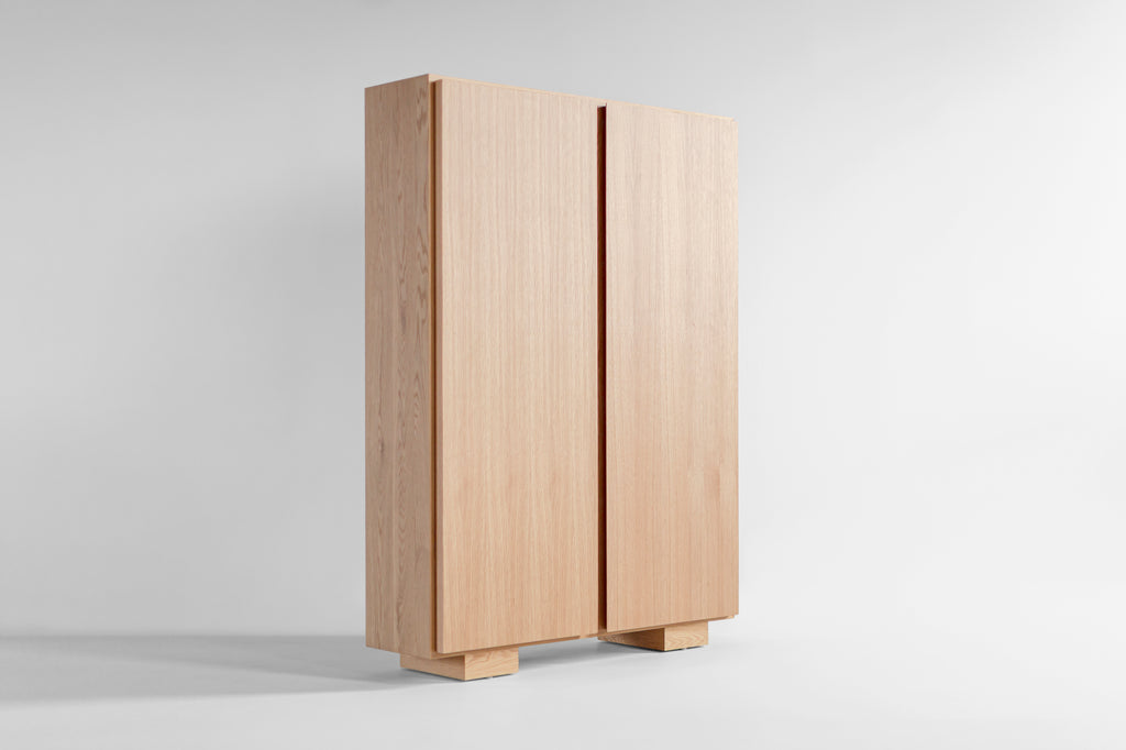 Bleached White Oak Carsen Cabinet, image 1