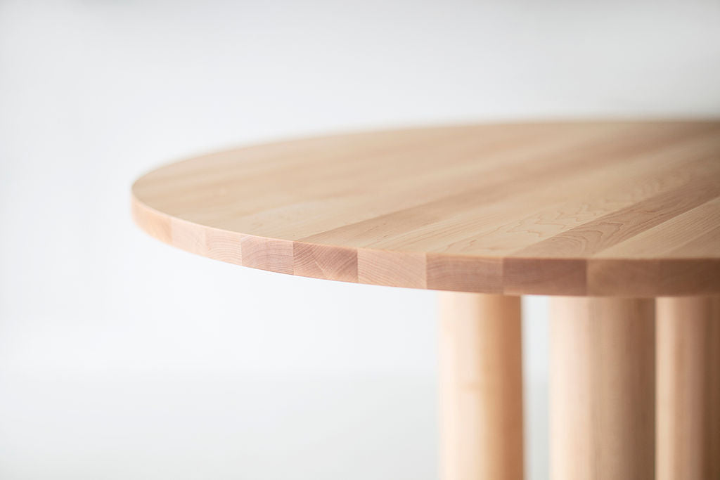 Cava Modern Round Dining Table Maple Image 04