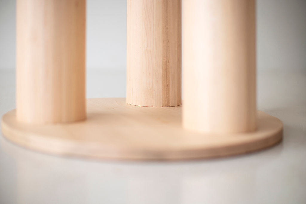 Cava Modern Round Dining Table Maple Image 06