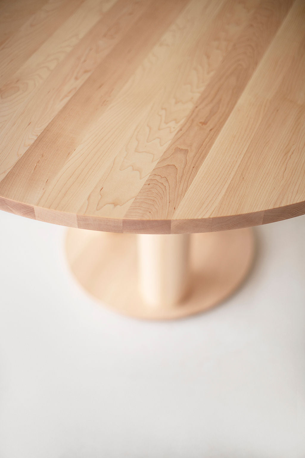 Cava Modern Round Dining Table Maple Image 09
