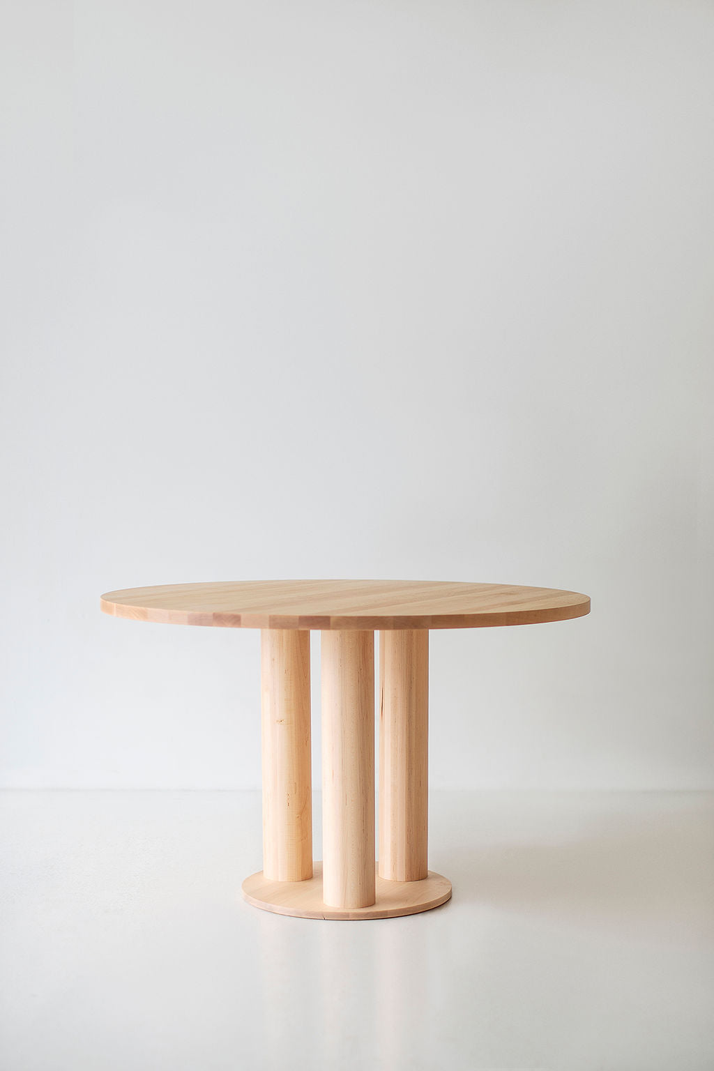 Cava Modern Round Dining Table Maple Image 10