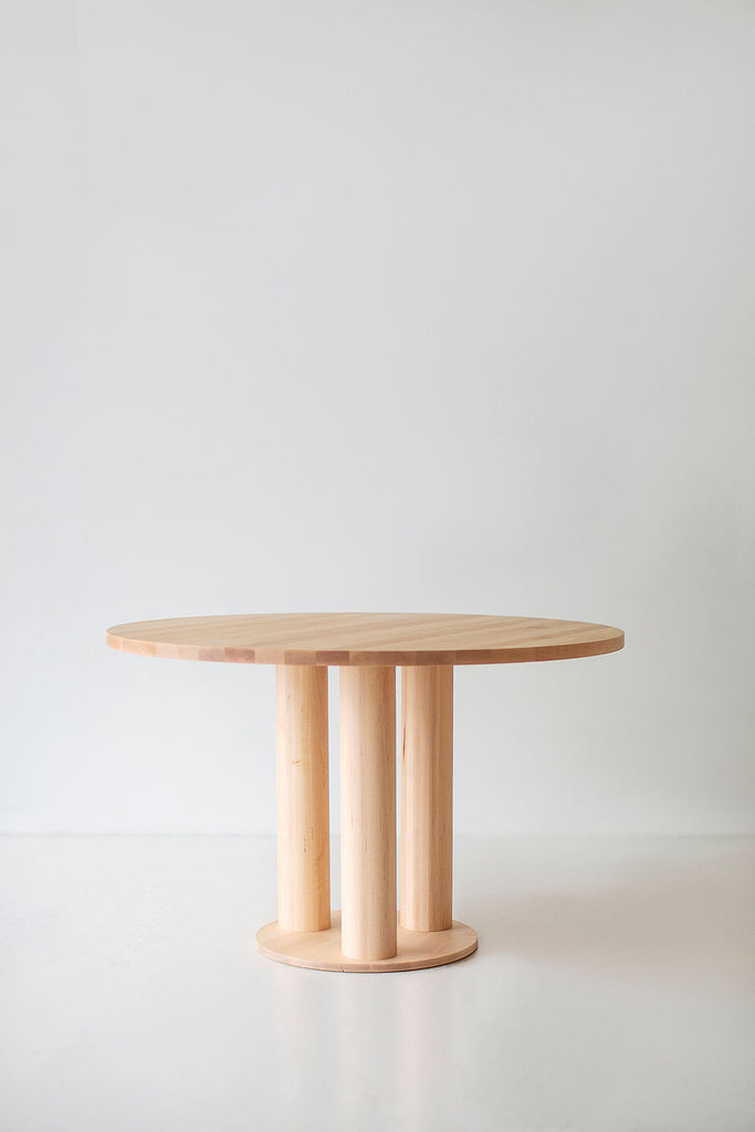 Cava Modern Round Dining Table Maple Image 10