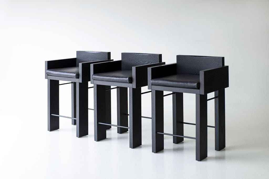 Chile Counter Stools Blackened Oak, Image 01