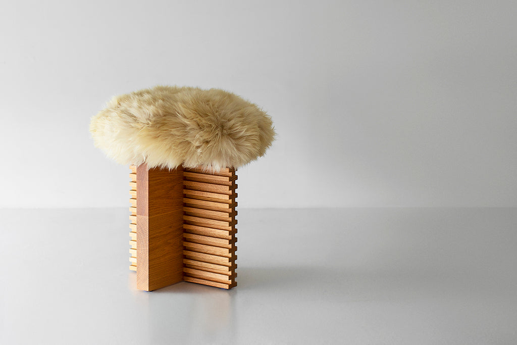 Cicely Dining Stool Sheepskin, Image 06