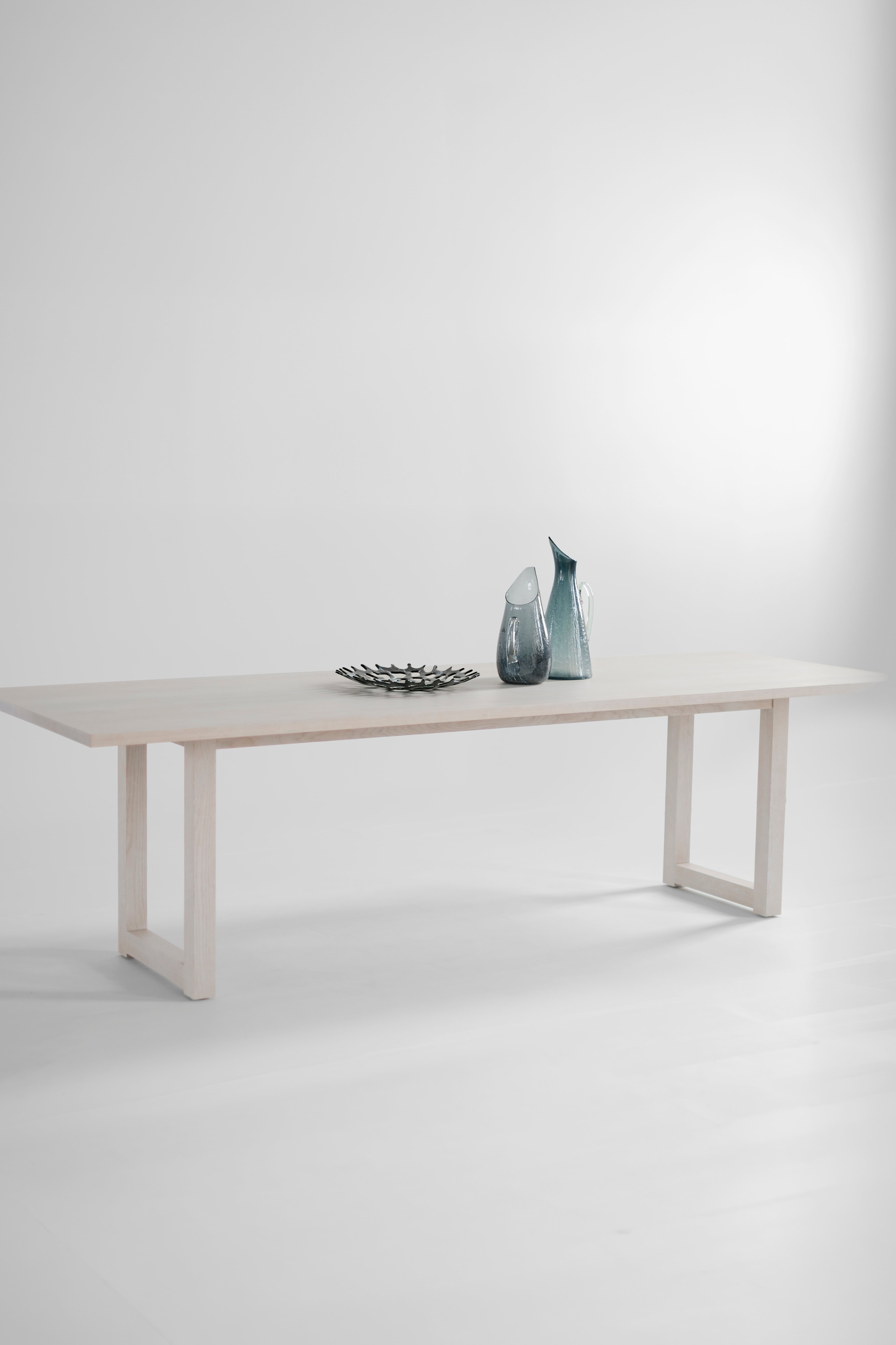 Harvest Dining Table Pickled White Oak, image 3