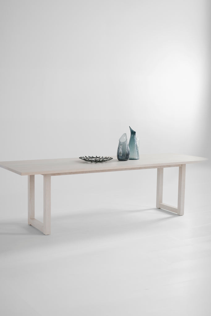 Harvest Dining Table Pickled White Oak, image 3