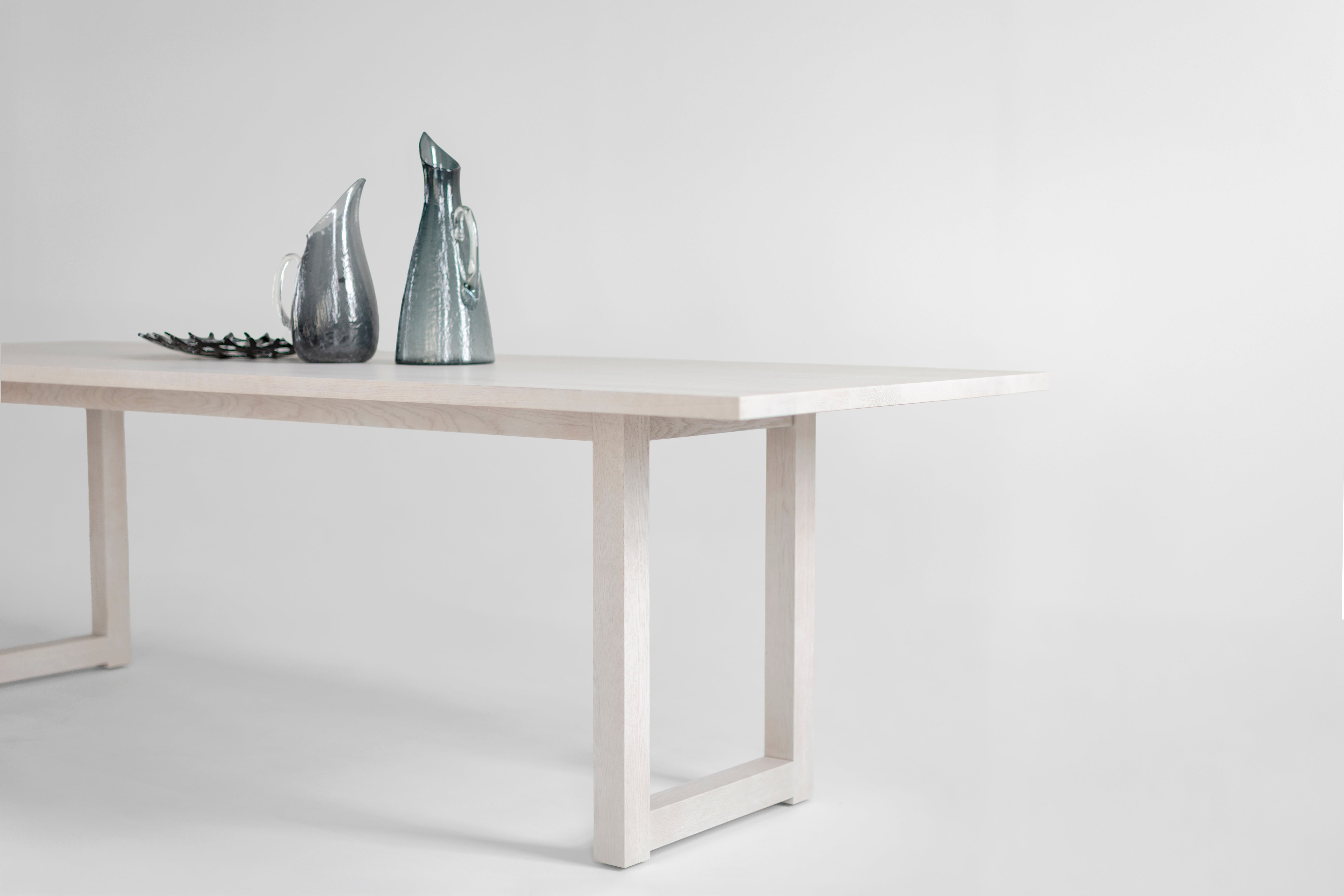 Harvest Dining Table Pickled White Oak, image 6