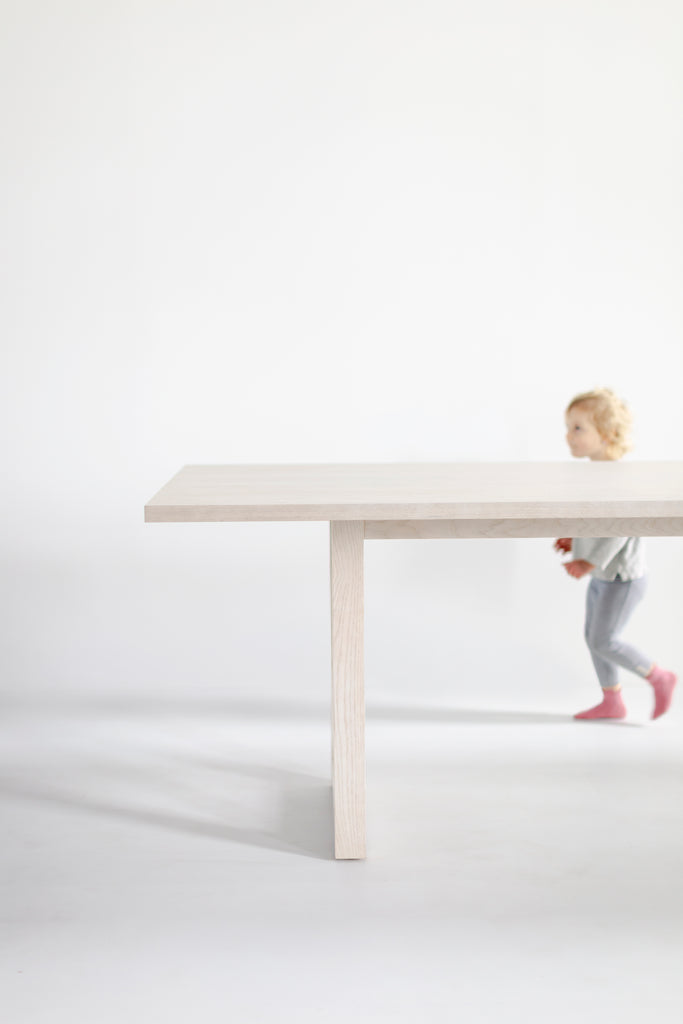 Harvest Dining Table Pickled White Oak, image 7