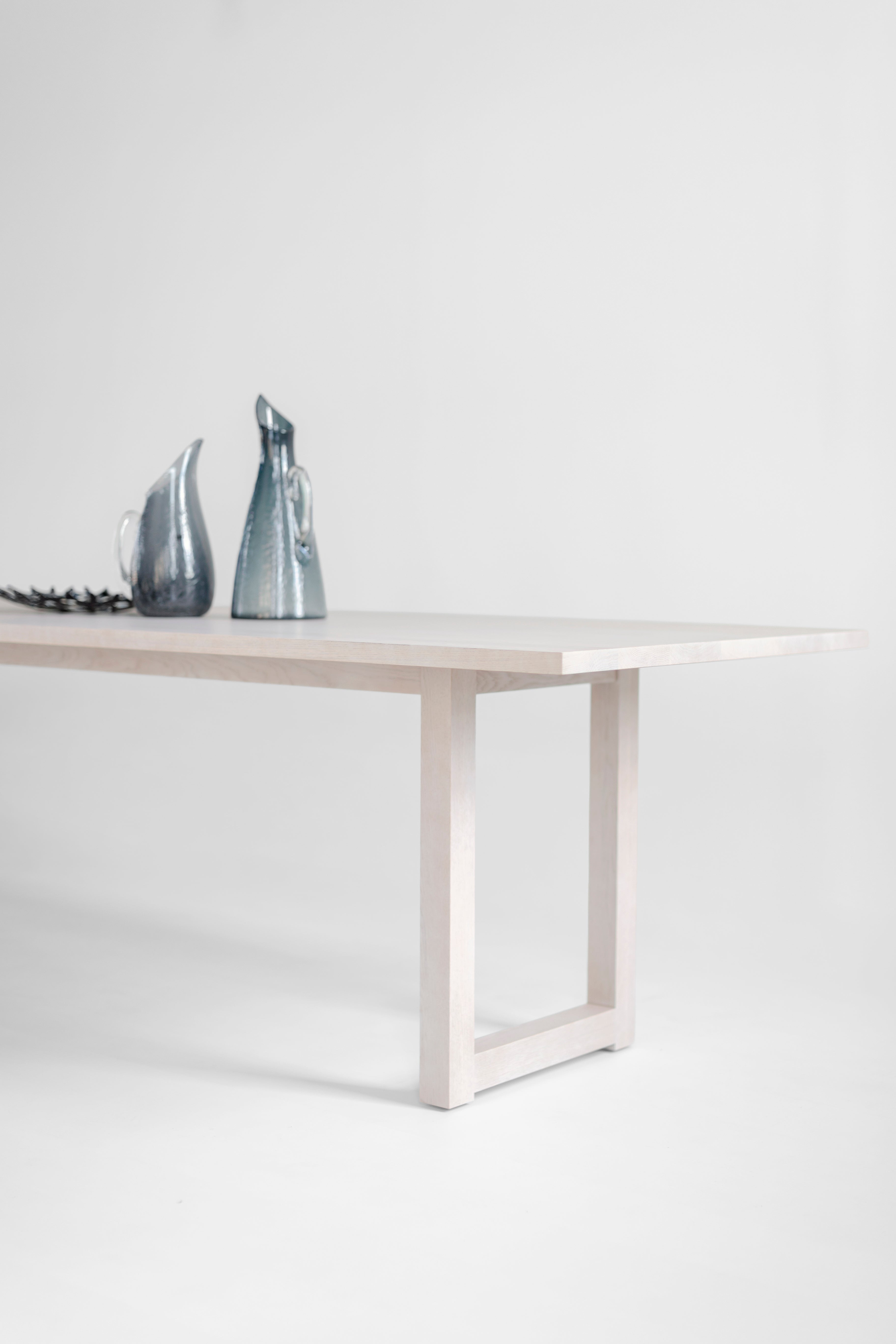 Harvest Dining Table Pickled White Oak, image 9