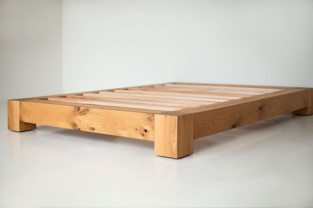 Ithaca Platform Bed Rustic White Oak, image 03
