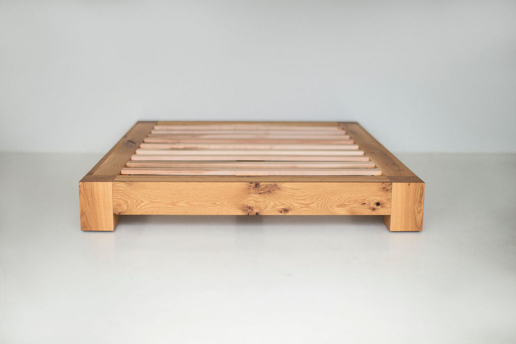 Ithaca Platform Bed Rustic White Oak, image 08