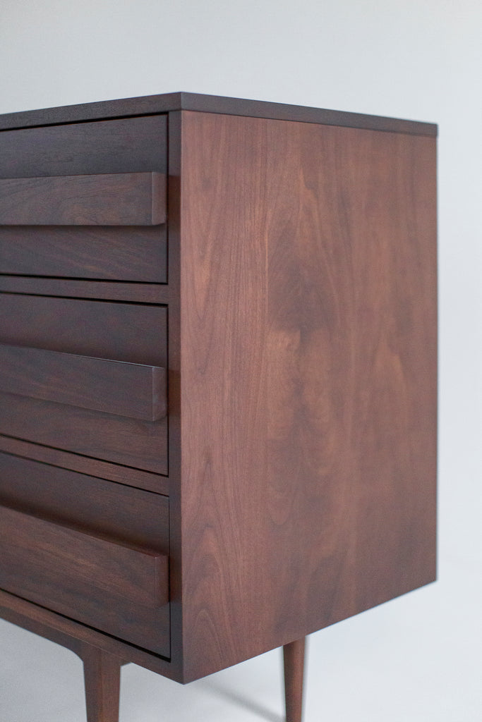 Modern 6 Foot Walnut Dresser, image 8