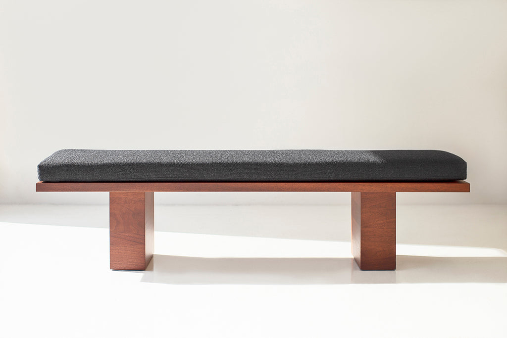 Modern Walnut Suelo Bench Image 01