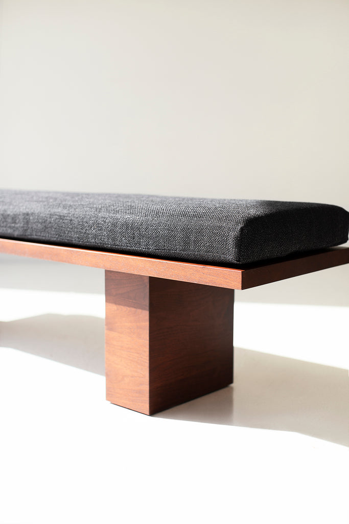 Modern Walnut Suelo Bench Image 02
