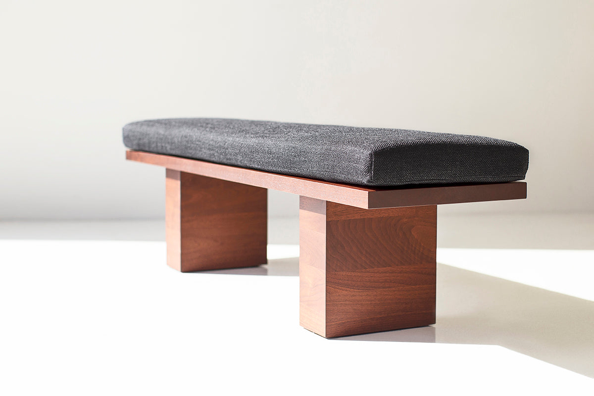 Modern Walnut Suelo Bench Image 03