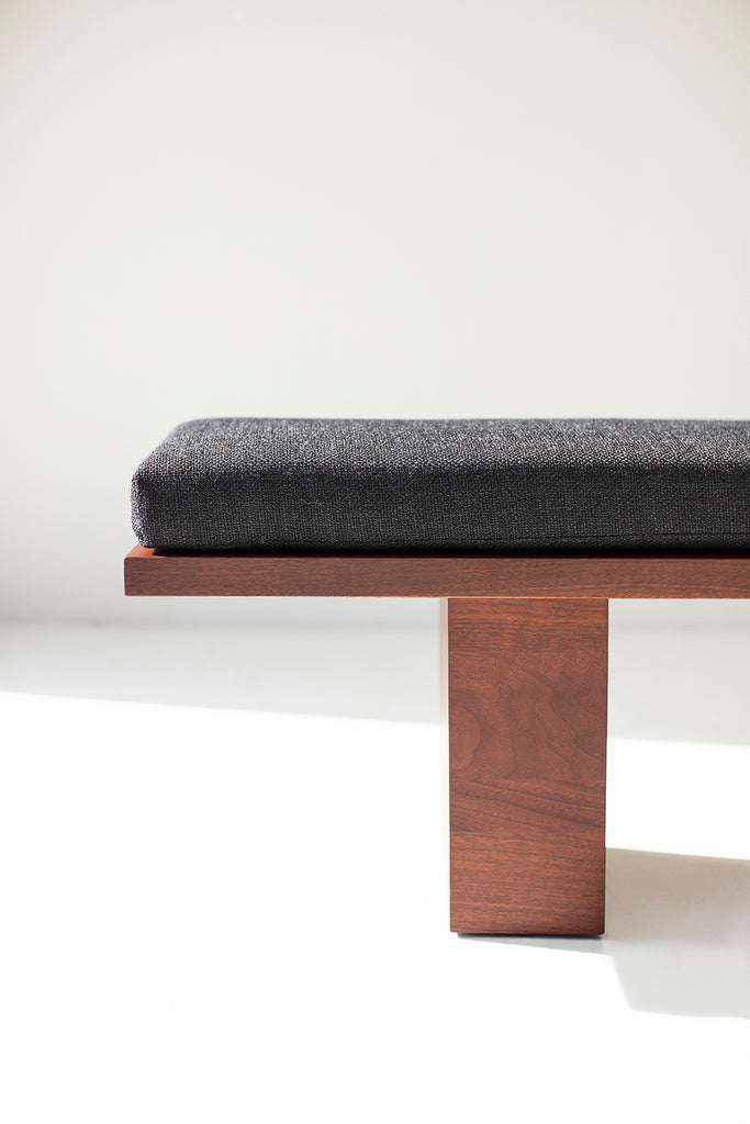 Modern Walnut Suelo Bench Image 07