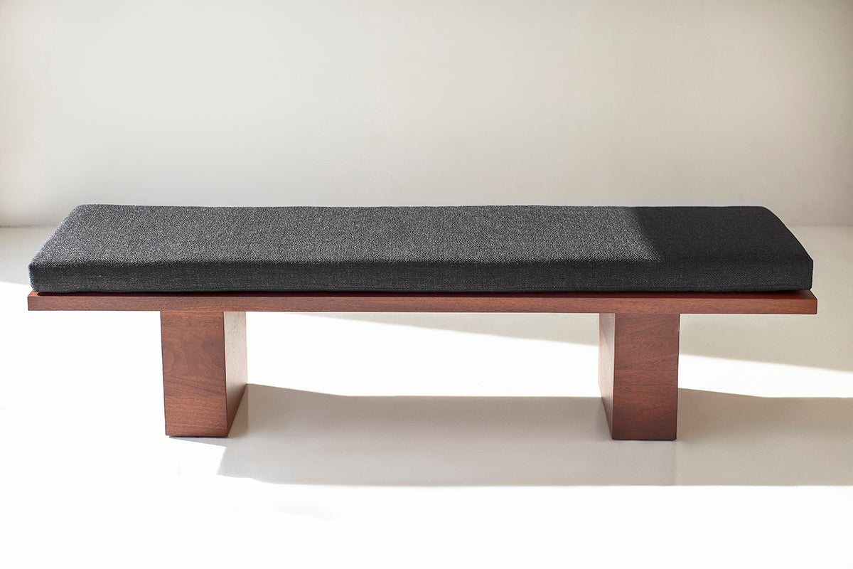 Modern Walnut Suelo Bench Image 08
