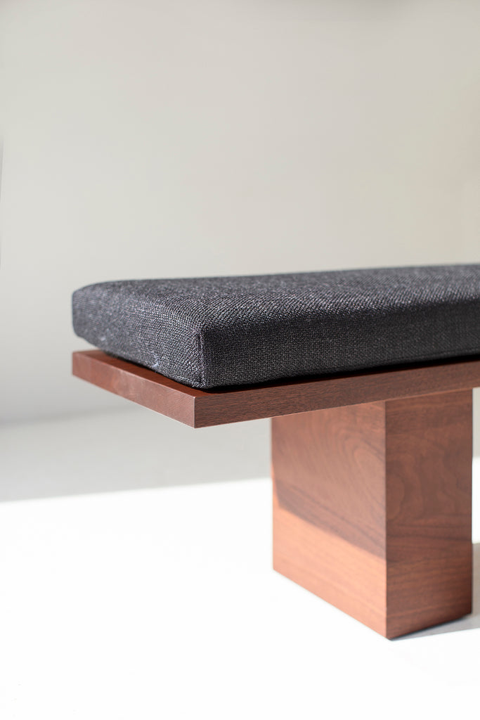 Modern Walnut Suelo Bench Image 09