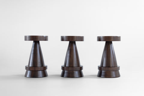 Outdoor Boca Counter Stool Exterior Walnut Finish, image 1