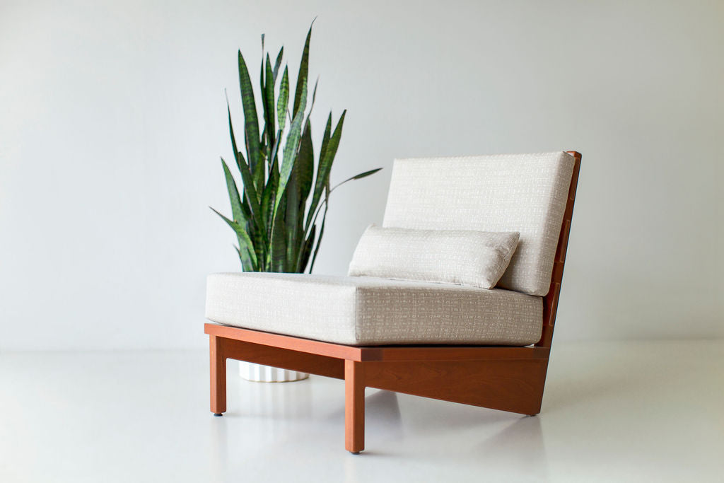 Patio Furniture Slatted Sutton Chair, Image 01
