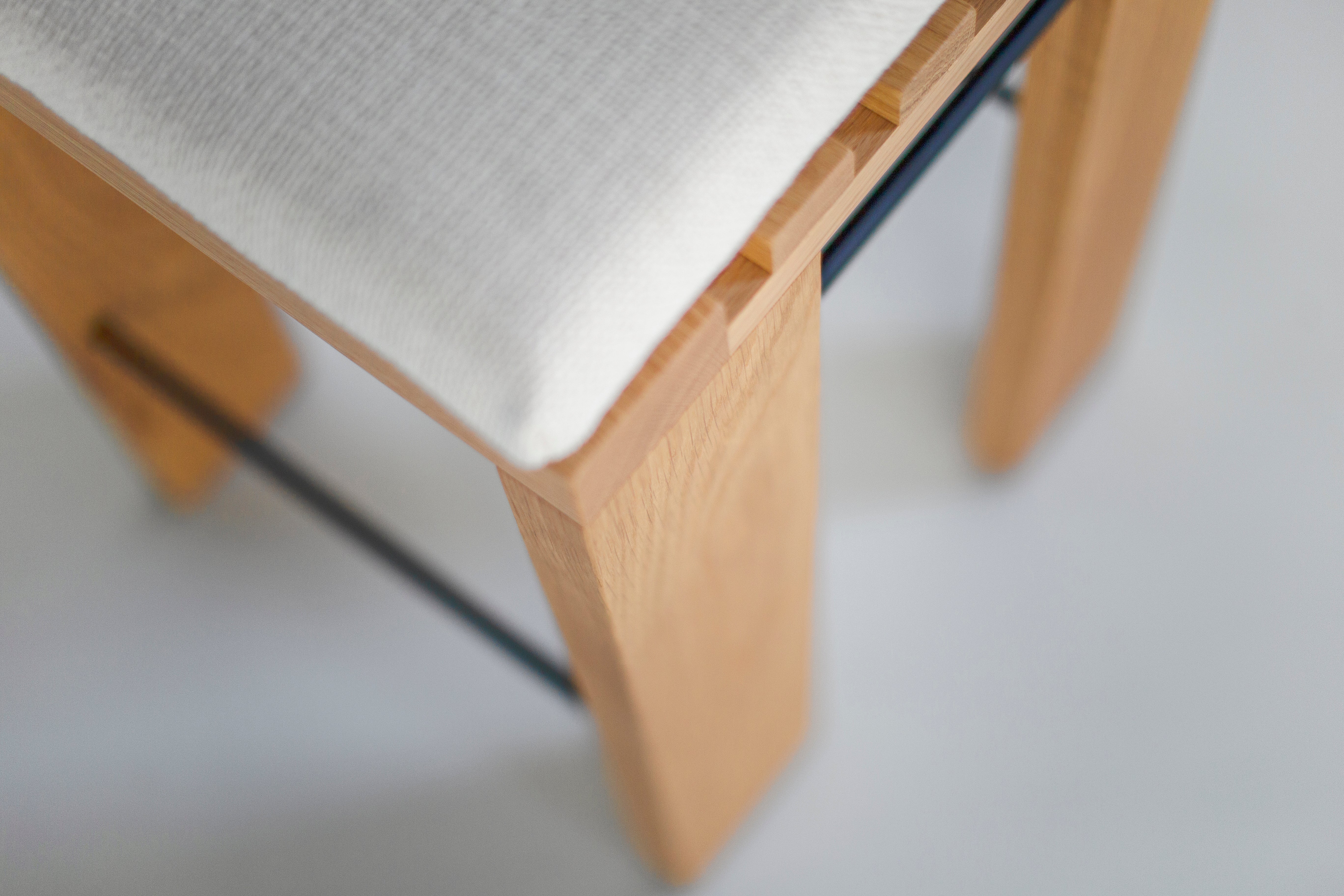 Simple White Oak Counter Stool, image 5