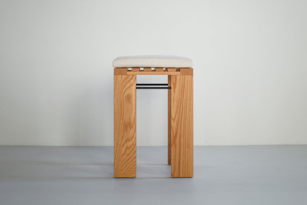 Simple White Oak Counter Stool, image 9