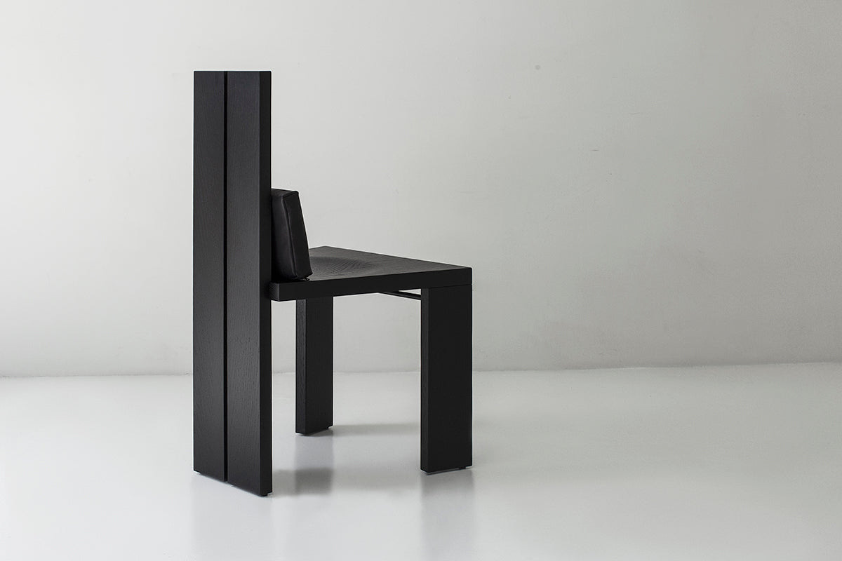 Tall Back Dining Chair Marco Black, Image 07
