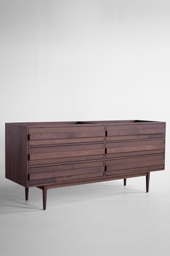 Walnut 6-Drawer Vanity - 4826