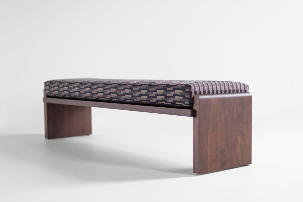 Walnut Iris Bench, image 1