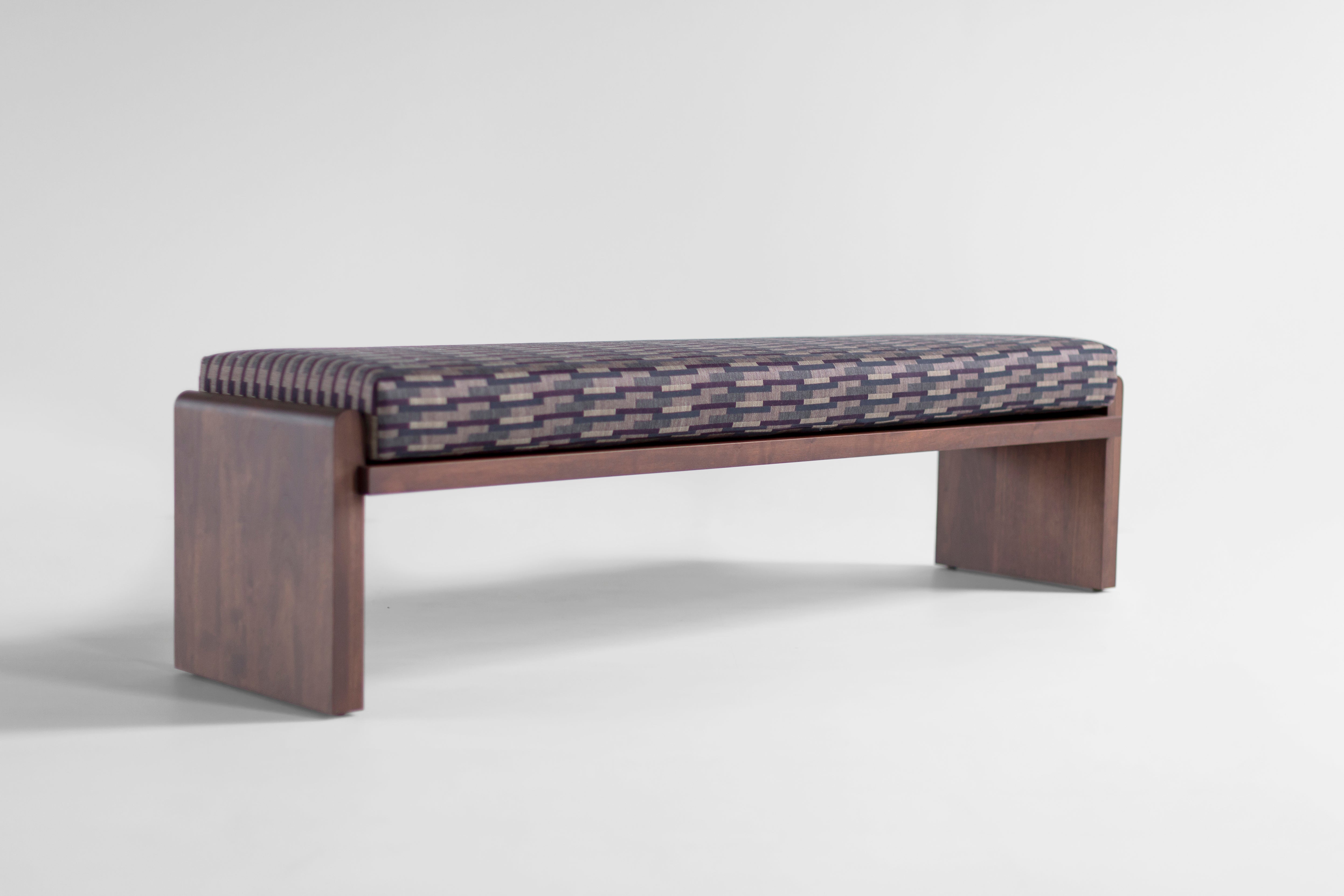 Walnut Iris Bench, image 8
