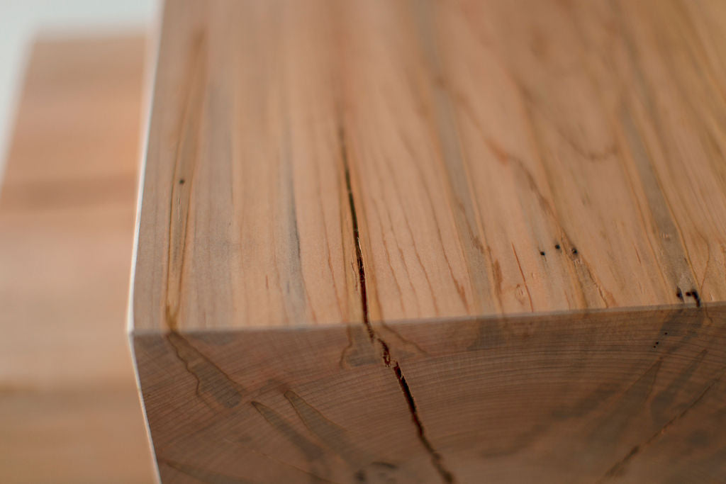 Wood Beam End Table Tetris, Image 08