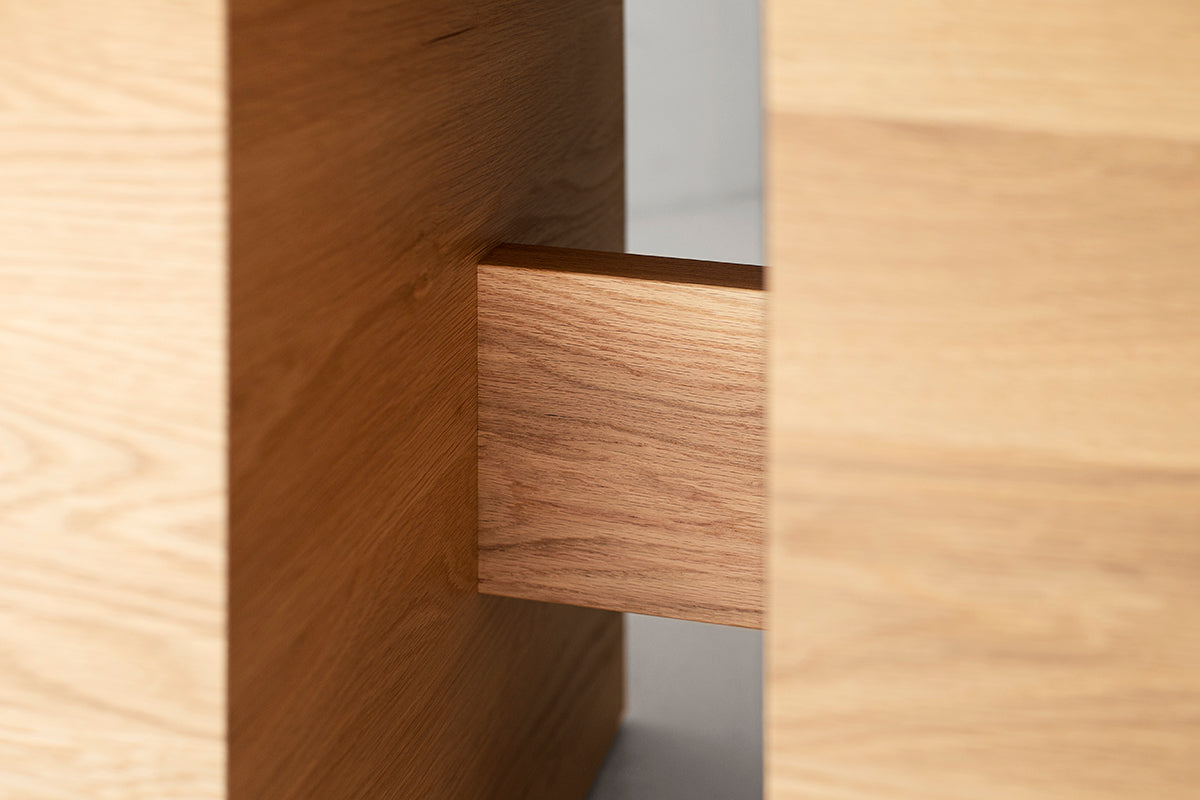 white oak round dining table surrey, image 04