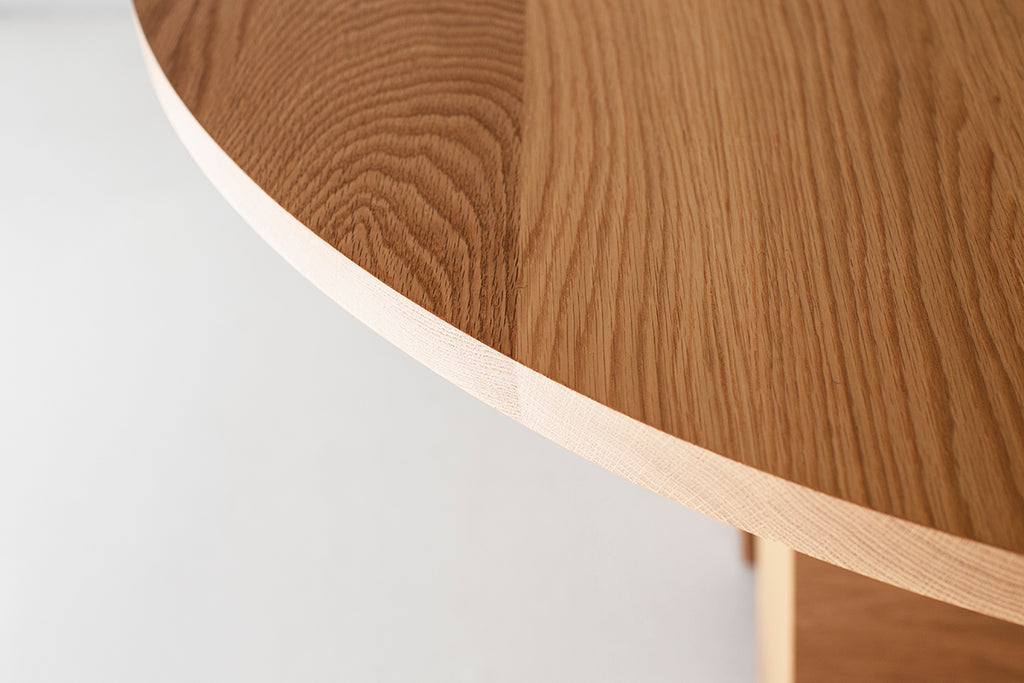 white oak round dining table surrey, image 07