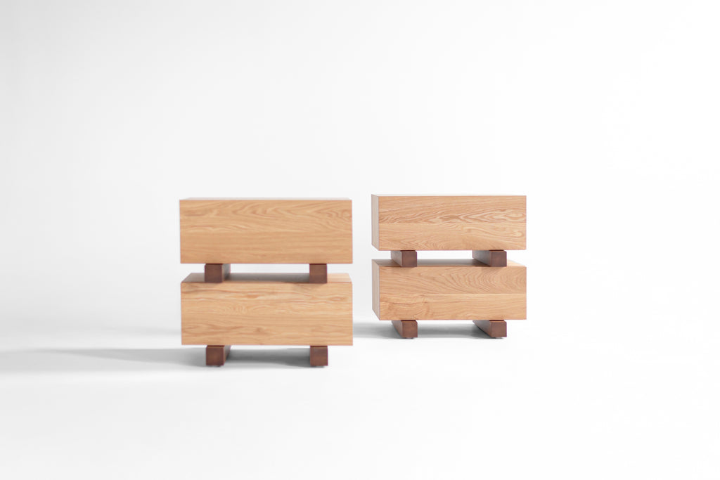white oak santa fe nightstand, image 3