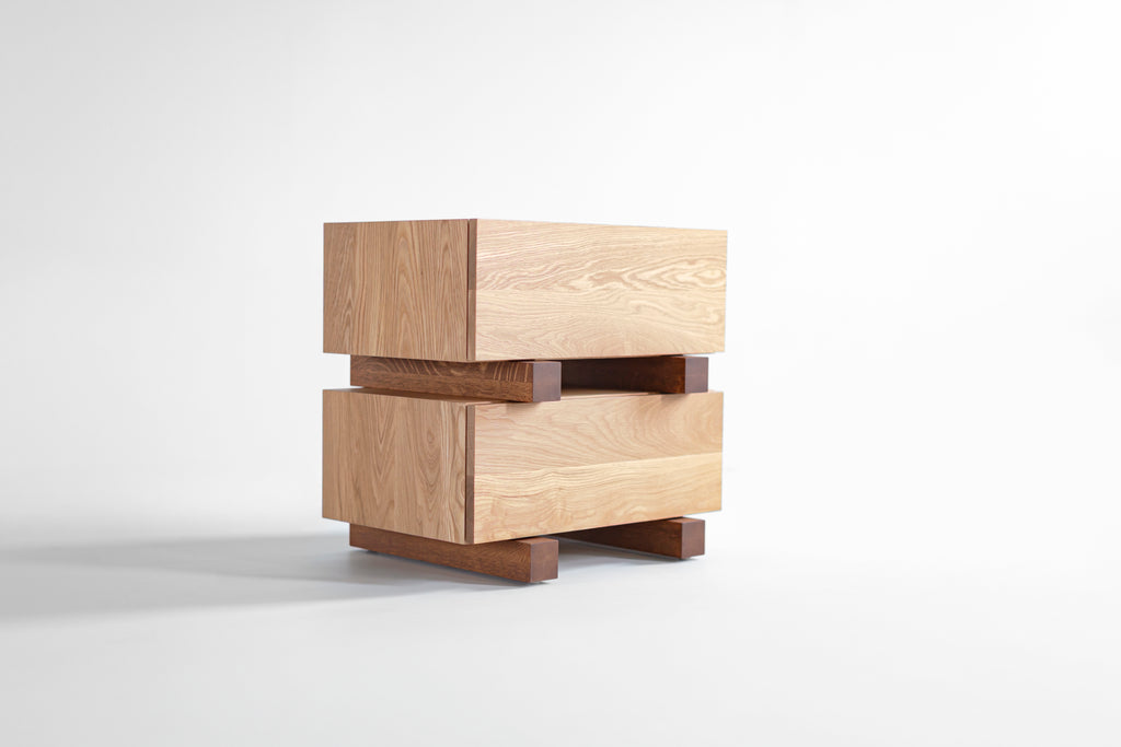 white oak santa fe nightstand, image 7
