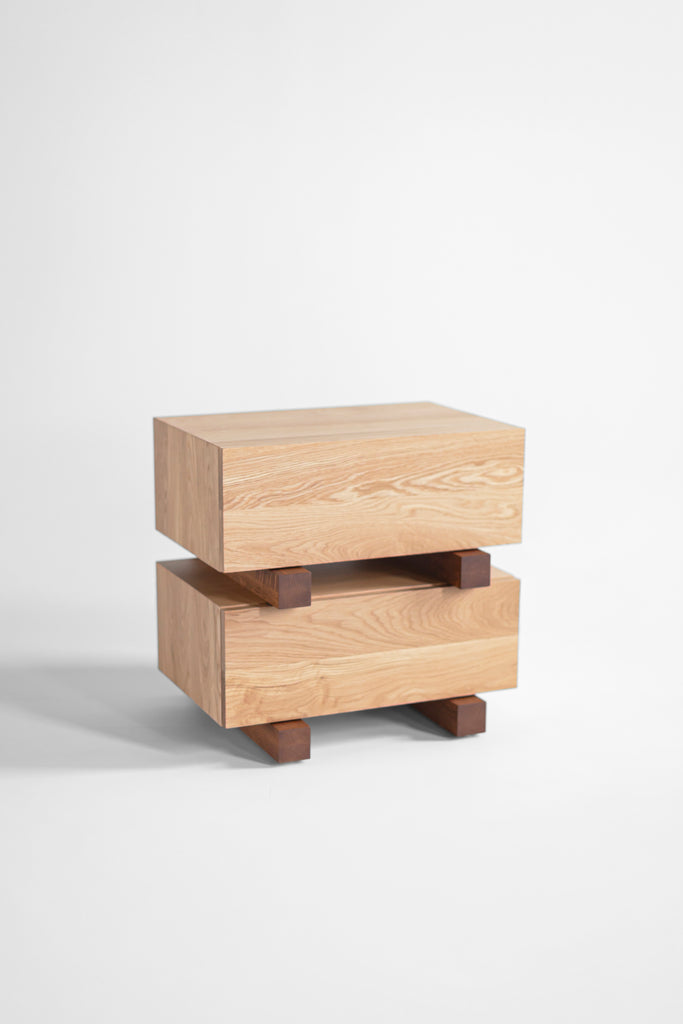 white oak santa fe nightstand, image 10