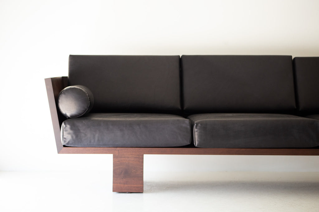 Suelo Modern Wood Sofa in Solid Walnut 
